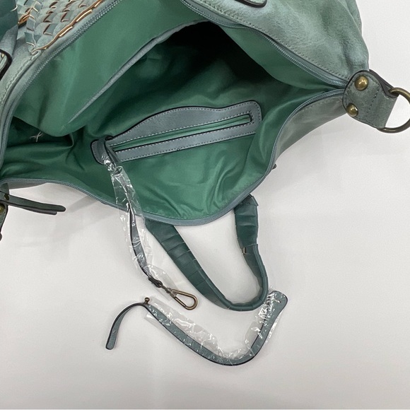 Le Miel Vegan Leather Purse NWT Aged Turquoise Color - Picture 14 of 16